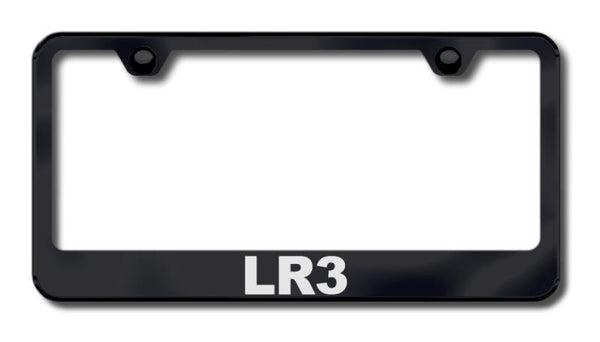 Land Rover LR3 Black Laser Etched Standard License Frame - LF.LR3.EB