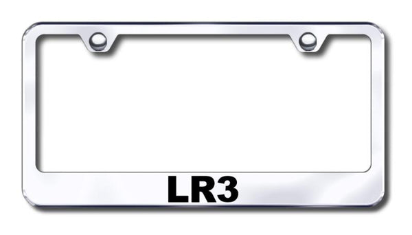 Land Rover LR3 Chrome Laser Etched Standard License Frame - LF.LR3.EC