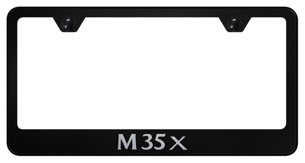 Infiniti M35X Black Laser Etched Standard License Frame - LF.M35X.EB