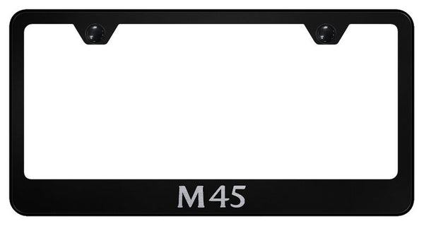 Infiniti M45 Black Laser Etched Standard License Frame - LF.M45.EB