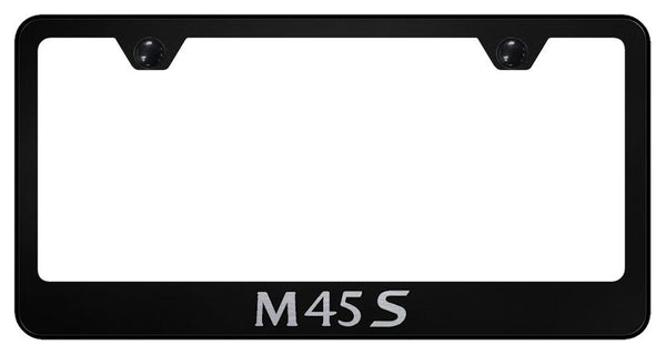 Infiniti M45S Black Laser Etched Standard License Frame - LF.M45S.EB