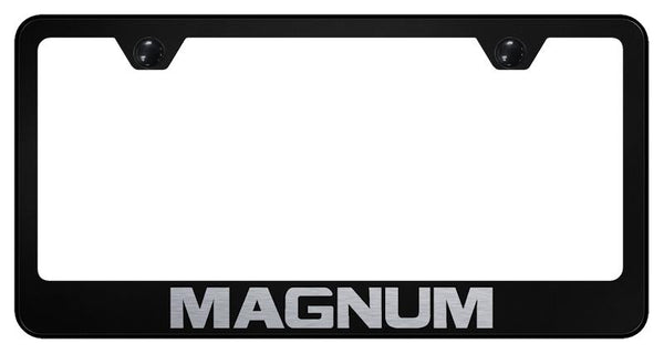 Dodge Magnum Black Laser Etched Standard License Frame - LF.MAG.EB