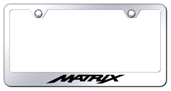 Toyota Matrix Chrome Laser Etched Standard License Frame - LF.MAT.EC