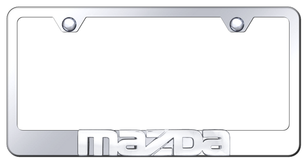 Mazda Mazda OEM Stainless Steel Frame - Chrome on Mirrored License Plate Frame - LF.MAZ.CC