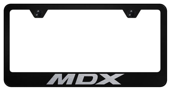 Acura MDX Black Laser Etched Standard License Frame - LF.MDX.EB