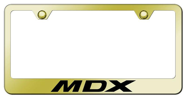 Acura MDX Gold Laser Etched Standard License Frame - LF.MDX.EG