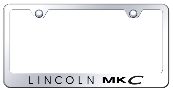 Lincoln MKC Stainless Steel Frame - Laser Etched Mirrored License Plate Frame - LF.MKC.EC