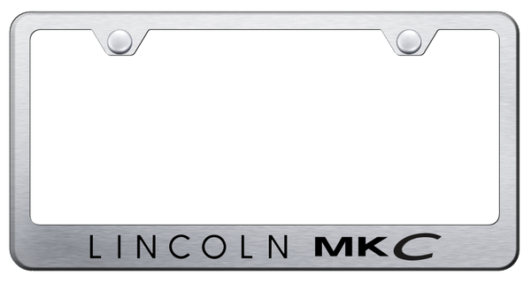 Lincoln MKC Stainless Steel Frame - Laser Etched Brushed License Plate Frame - LF.MKC.ES