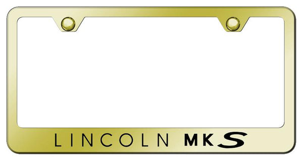 Lincoln MKS Gold Laser Etched Standard License Frame - LF.MKS.EG