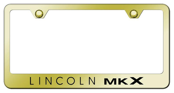 Lincoln MKX Gold Laser Etched Standard License Frame - LF.MKX.EG