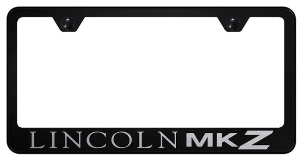 Lincoln MKZ Black Laser Etched Standard License Frame - LF.MKZ.EB