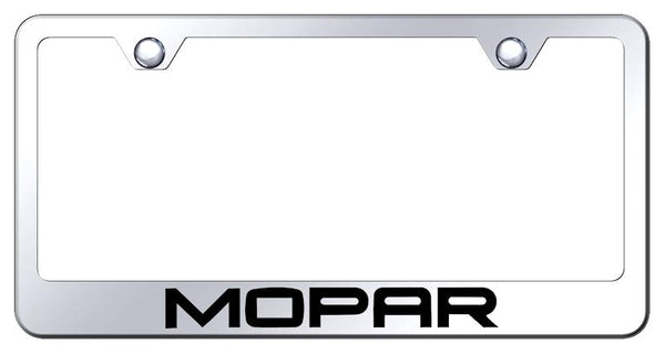 Dodge Mopar Chrome Laser Etched Standard License Frame - LF.MOP.EC