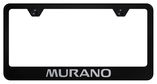 Nissan Murano Black Laser Etched Standard License Frame - LF.MUR.EB