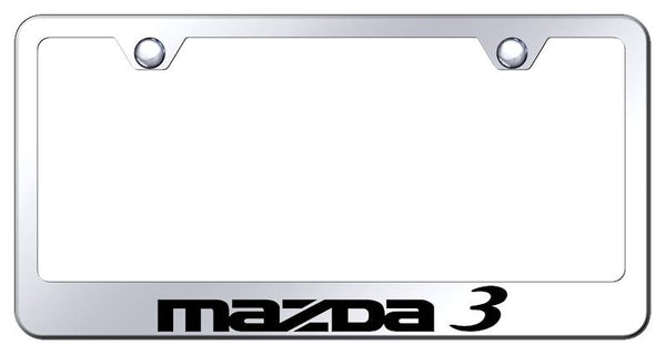 Mazda Mazda3 Chrome Laser Etched Standard License Frame - LF.MZ3.EC