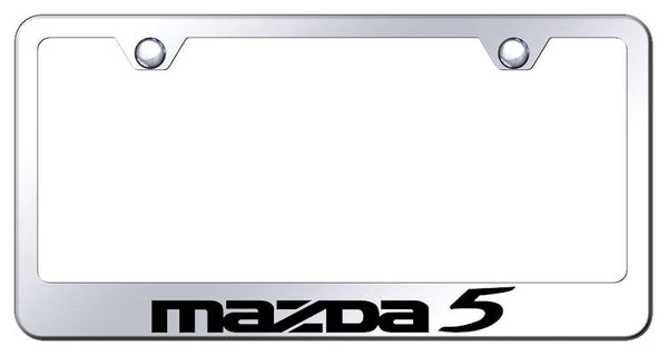 Mazda Mazda 5 Chrome Laser Etched Standard License Frame - LF.MZ5.EC