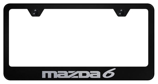 Mazda Mazda6 Black Laser Etched Standard License Frame - LF.MZ6.EB