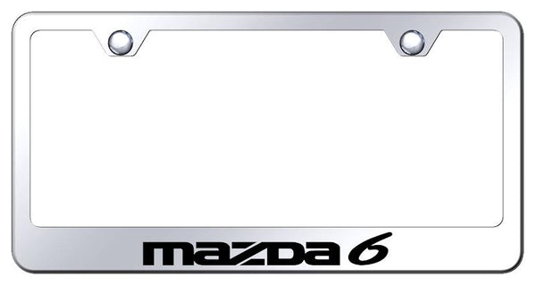 Mazda Mazda6 Chrome Laser Etched Standard License Frame - LF.MZ6.EC