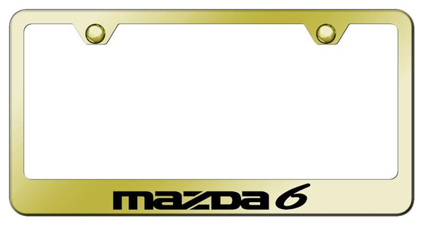 Mazda Mazda6 Gold Laser Etched Standard License Frame - LF.MZ6.EG