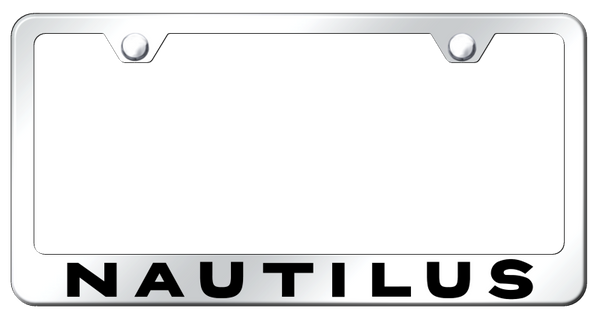 Lincoln Nautilus Stainless Steel Frame - Laser Etched Mirrored License Plate Frame - LF.NAUT.EC