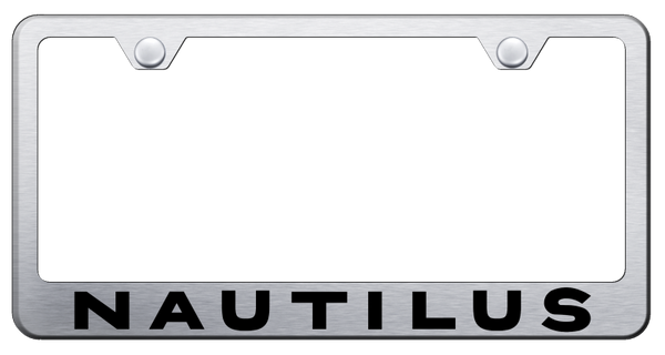 Lincoln Nautilus Stainless Steel Frame - Laser Etched Brushed License Plate Frame - LF.NAUT.ES