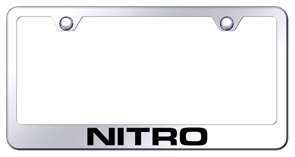 Dodge Nitro Chrome Laser Etched Standard License Frame - LF.NIT.EC