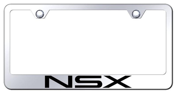 Acura NSX Chrome Laser Etched Standard License Frame - LF.NSX.EC