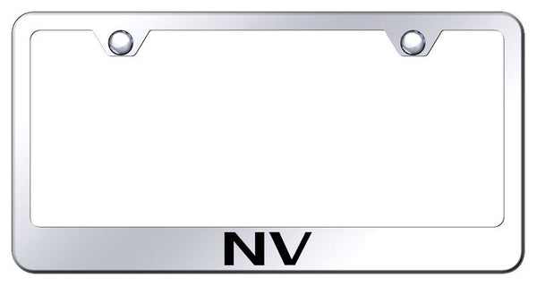 Nissan Nissan NV Chrome Laser Etched Standard License Frame - LF.NV.EC