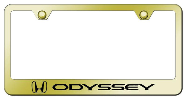 Honda Odyssey Gold Laser Etched Standard License Frame - LF.ODY.EG