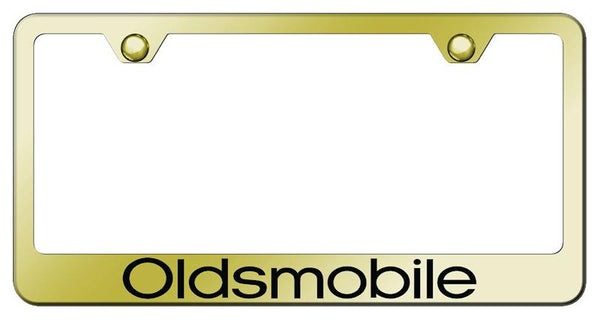 Oldsmobile Oldsmobile Gold Laser Etched Standard License Frame - LF.OLD.EG