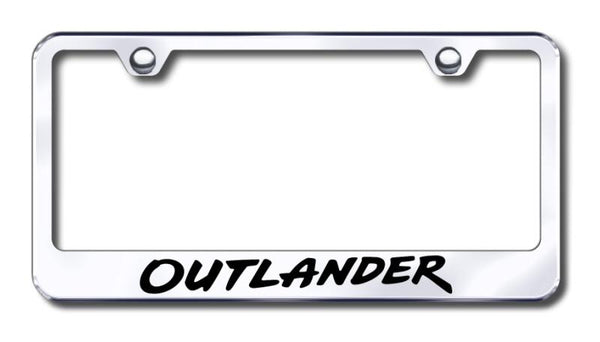 Mitsubishi Outlander Chrome Laser Etched Standard License Frame - LF.OTL.EC