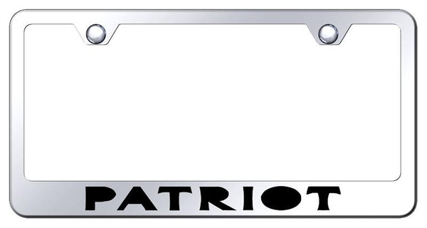 Jeep Patriot Chrome Laser Etched Standard License Frame - LF.PAR.EC