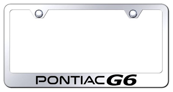 Pontiac Pontiac G6 Chrome Laser Etched Standard License Frame - LF.PG6.EC