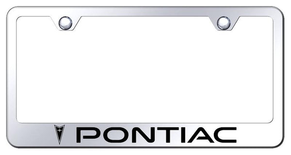 Pontiac Pontiac Chrome Laser Etched Standard License Frame - LF.PON.EC