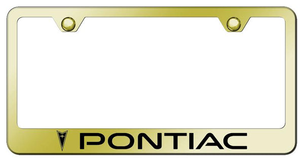 Pontiac Pontiac Gold Laser Etched Standard License Frame - LF.PON.EG