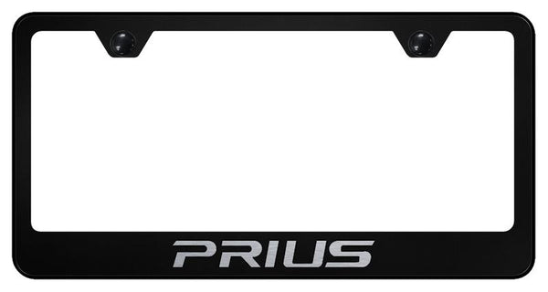 Toyota Prius Black Laser Etched Standard License Frame - LF.PRI.EB