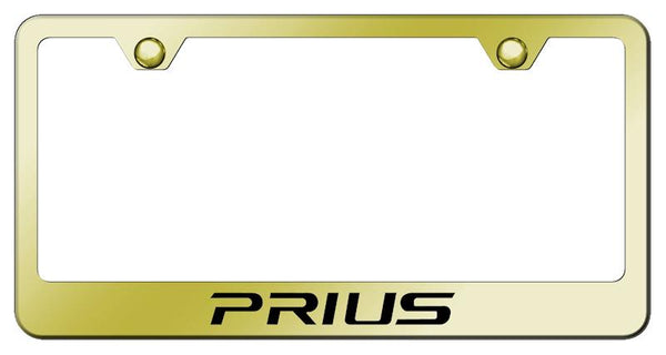 Toyota Prius Gold Laser Etched Standard License Frame - LF.PRI.EG