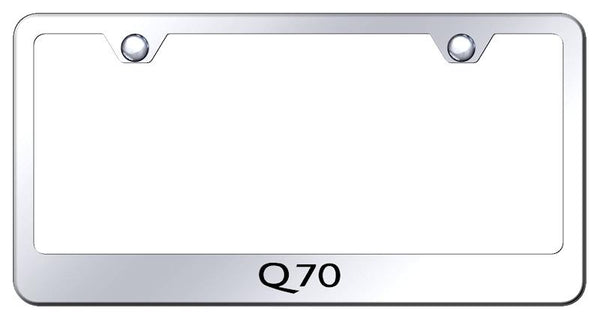 Infiniti Q70 Chrome Laser Etched Standard License Frame - LF.Q70.EC