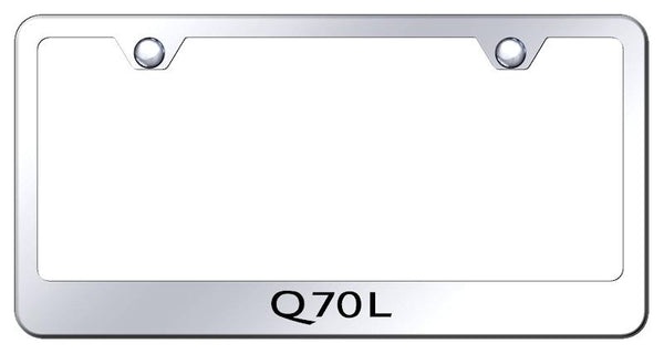 Infiniti Q70L Chrome Laser Etched Standard License Frame - LF.Q70L.EC