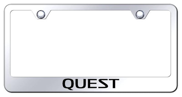 Nissan Quest Chrome Laser Etched Standard License Frame - LF.QUE.EC