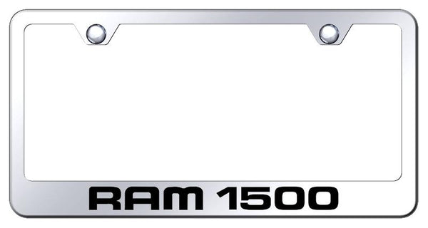 Dodge Ram 1500 Chrome Laser Etched Standard License Frame - LF.R15.EC