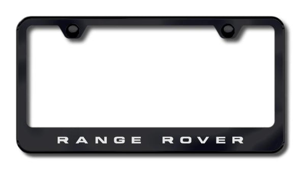 Land Rover Range Rover Black Laser Etched Standard License Frame - LF.RAN.EB