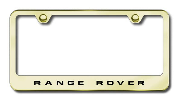 Land Rover Range Rover Gold Laser Etched Standard License Frame - LF.RAN.EG