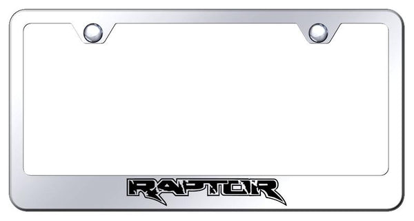 Ford Raptor Chrome Laser Etched Standard License Frame - LF.RAP.EC