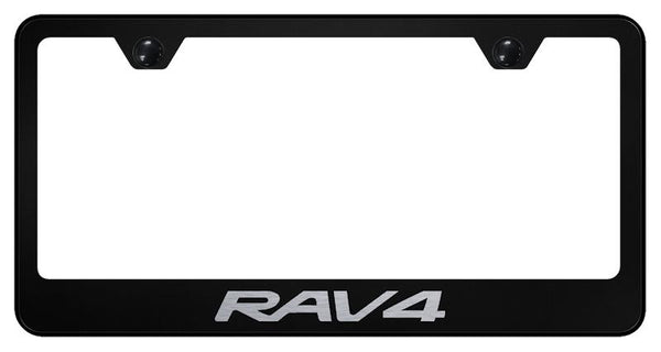 Toyota RAV4 Black Laser Etched Standard License Frame - LF.RAV.EB