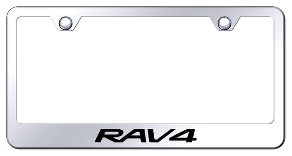 Toyota RAV4 Chrome Laser Etched Standard License Frame - LF.RAV.EC