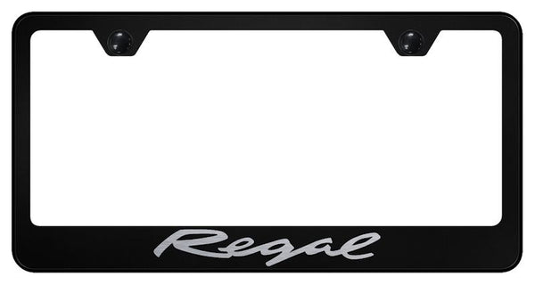 Buick Regal Black Laser Etched Standard License Frame - LF.REG.EB