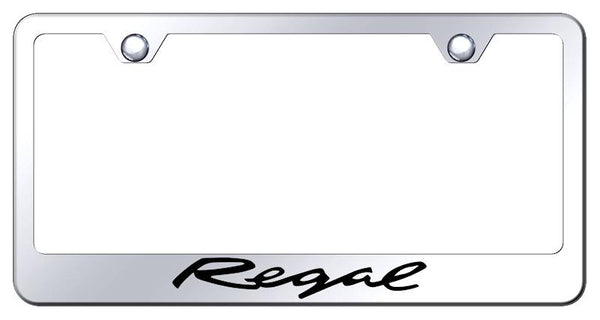 Buick Regal Chrome Laser Etched Standard License Frame - LF.REG.EC