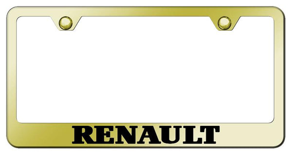 Buick Rendezvous Gold Laser Etched Standard License Frame - LF.REN.EG