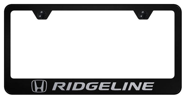 Honda Ridgeline Black Laser Etched Standard License Frame - LF.RID.EB