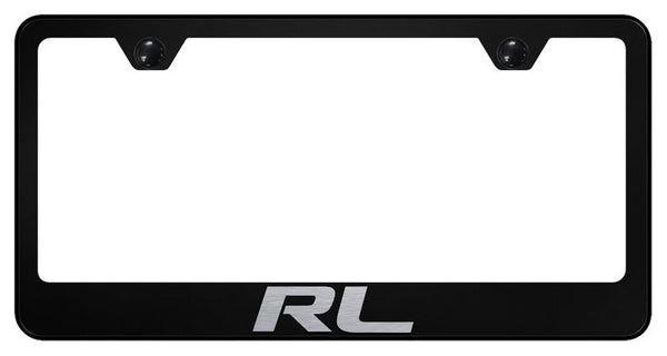 Acura RL Black Laser Etched Standard License Frame - LF.RL.EB